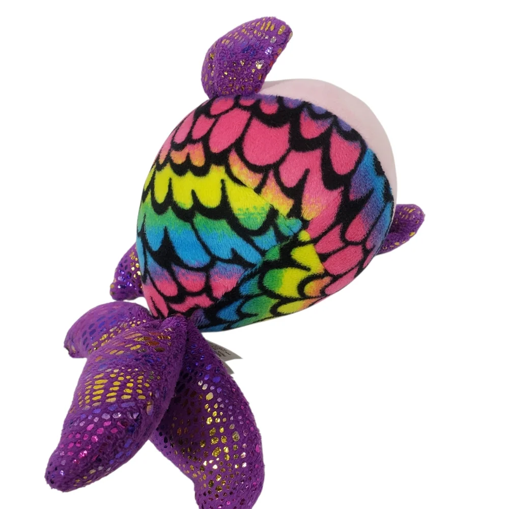 Ty Beanie Boos‎ Flippy The Multicolored Fish Rainbow Plush Toy